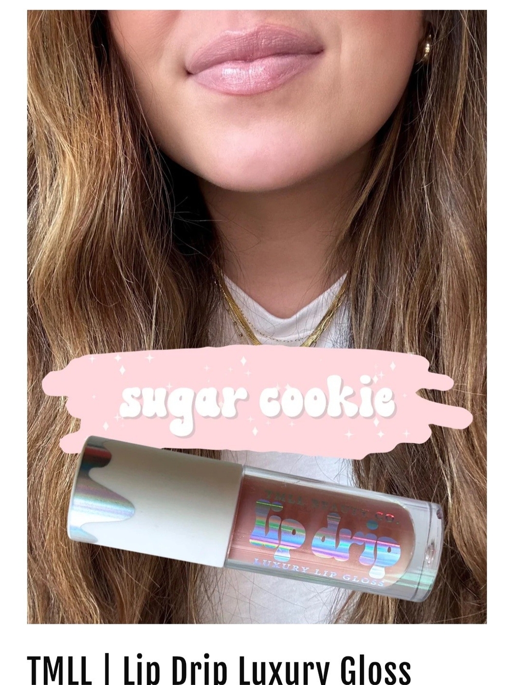 BRAND NEW Lip Drip Luxury Gloss — Sugar Cookie (Nude Pink)